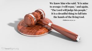 Today’s Verse – Hebrews 10:30-31