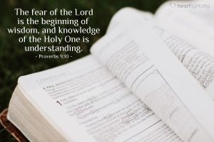 Today’s Verse – Proverbs 9:10