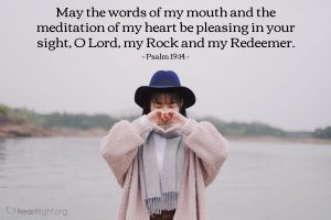 Today’s Verse – Psalm 19:14