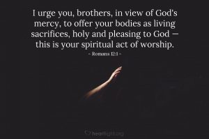 Today’s Verse – Romans 12:1