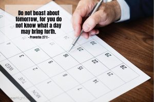 Today’s Verse – Proverbs 27:1