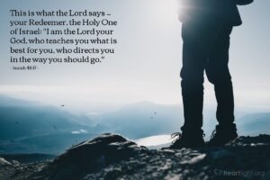 Today’s Verse – Isaiah 48:17